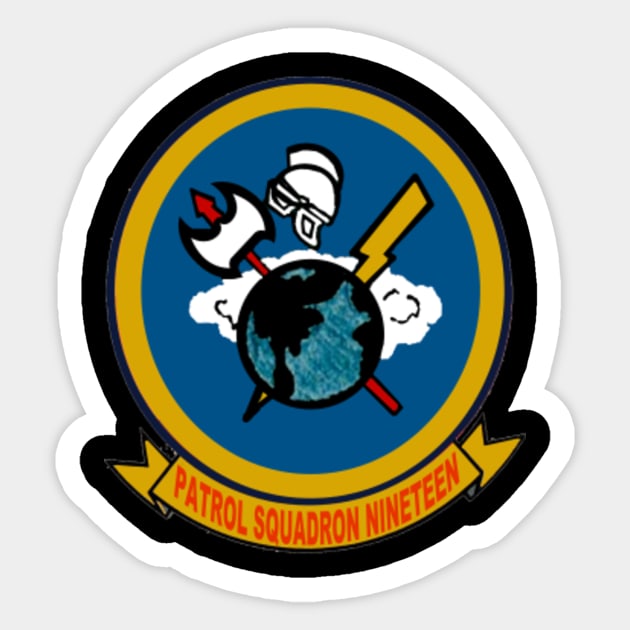 Patrol Squadron Nineteen (VP-19) Alternate Patch Sticker by Spacestuffplus